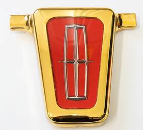 F3lb-6343320-acw Ford 1993-96 Lincoln Mark Viii Trunk Lock Cover Emblem Gold