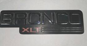 F4tb-16b114ka Ford F4tb-16b114ak 1992-96 Bronco Xlt Fender Emblem Oem Fomoco