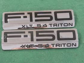 F57z-7842528-a Ford 2004 2008 F150 Xlt 5.4 Triton Plastic Fender Emblem Set W Pins