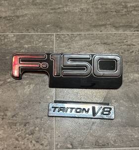 F65b-16b114-ab Ford 97 98 99 00 01 02 03 F-150 Xlt Triton V8 Side Fender Emblem Logo Oem Driver
