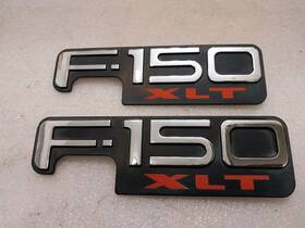 F65b-16b114-cb Ford Oem 1997 - 2003 F-150 Xlt Side Fender Logo Emblem Badge Set