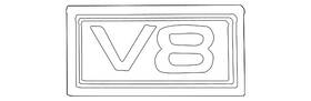 F87z-7842528-ua Ford Genuine Nameplate