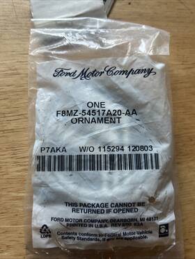 F8mz-54517a20-aa Ford Oem F8mz-54517a20-a 1998-2002 Mercury Grand Marquis Trunk Emblem