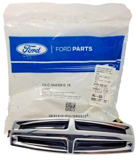 Fa1z-5842528-g Ford Star Logo Lincoln Chrome Front Bumper Emblem Oem