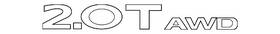 Fa1z-5842528-n Ford Genuine Name Plate