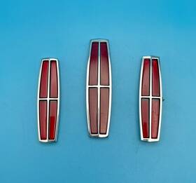Fb0x-139488a Ford 1998-2002 Lincoln Continental Emblem Set Rear Trunk - Side Doors Oem