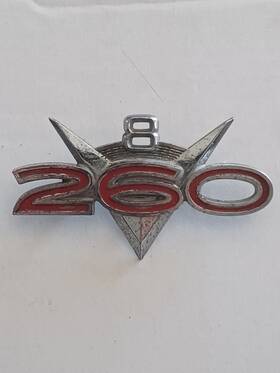 C2ob-160144-b Ford Fomoco 1960s Falcon Fairlane Comet 260 V8 Engine Fender Emblems