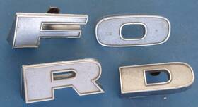 D3tb-8a342 Ford Fomoco Oem D3tb8a342 Truck Letters Nice Set 83 84 85 86 87 Chrome Aa Ba Ca Da