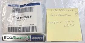 Ft4z-5842528-f Ford Ft4z5842528f Inch Ecoboost4wd Rear Emblem Oem Refurbished. 2015/2018 Edge