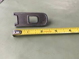 G7tb-16606-b Ford 1967-1968-1969 Truck Letter Inch D Hood Emblem Oem G7tb-16606d