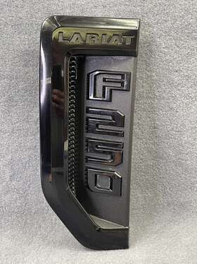 Jc3b-2500a73 Ford Oem Lariat Jc3b/hc3b-25000a73front Fender Emblem Ornament Black 13 Inch