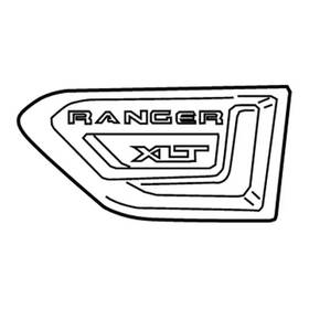 Kb3z-16720-da Ford Genuine Nameplate Kb3z16720da