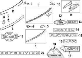 Kl1z-7842528-aa Ford Genuine Nameplate