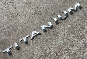 Kt4z5842528b Ford Titanium Emblem Logo Badge Chrome Letters Oem Focus Fiesta Edge Escape