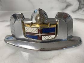 0l-16644 Ford Lincoln 8529 1950 1951 Trunk Emblem Badge Ornament Nice Oem