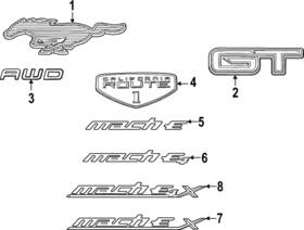 Lk9z-6342528-a Ford Genuine Emblem