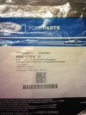Mb5z-16720-a Ford Genuine Timberline Name Plate