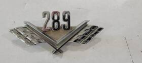 C50b-16237-a Ford Mercury Fomoco 1965-66 Fairlane Mustang Ranchero 289 Crossflag Fender Emblem