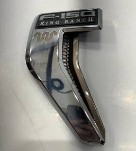 Ml34-16b115-ee Ford 2021-2023 F150 King Ranch Left Fender Emblem P/n Genuine Oem