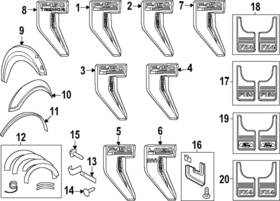 Ml3z-16720-n Ford Genuine Fender Emblem