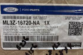 Ml3z-16720-na Ford Genuine 2021-2023 F-150 Inch Lariat Drivers Left Fender Emblem