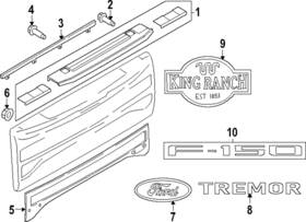 Ml3z-9942528-e Ford Genuine Tailgate Emblem
