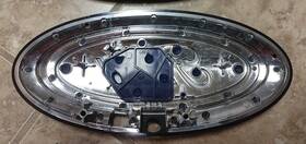Ml3z8213g Ford 2021-22 F150 Custom Emblem Carbonized Gray And Gloss Black Smooth With Front Camera