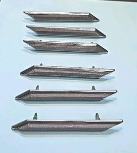 C6ab-63517a21-a Ford Mo Co C6ab-63517a20-a 1966 Fordgalaxie 500 Xl 7-litre Fastback C-pillar Emblems Oem.#
