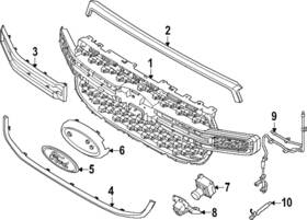 N1wz-8213-c Ford Genuine Grille Emblem