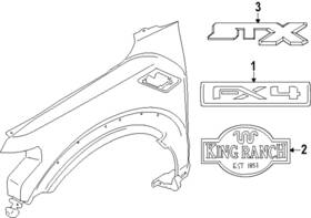 Nl1z-16720-b Ford Genuine Nameplate