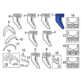 Nl3z-16720-d Ford Genuine Fender Emblem