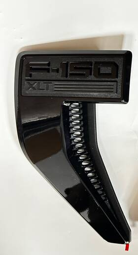 Nl3z-16720-f Ford Rare Oem 2021-2025 F-150 Xlt Fender Emblem Vent Left - Black Metallic F150