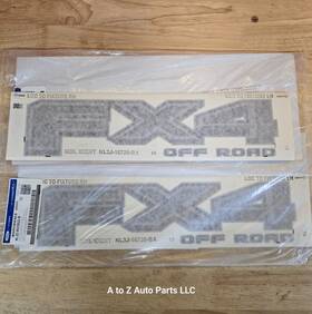 Nl3z-9925622-b Ford New 2021-2026 F-150 Black Package Fx4 Off Road Bed Side Decals 2 Oem
