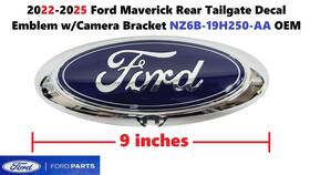 Nz6b-19h250-aa Ford Nz6b19h250aa 22-25 Maverick Rear Tailgate Decal Emblem With Camera Bracket