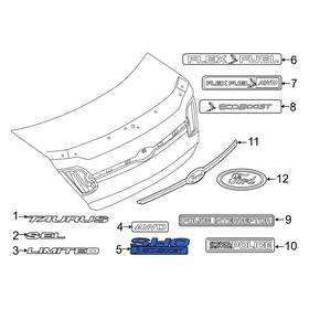Dg1z9942528a Ford Oe Rear Deck Lid Emblem