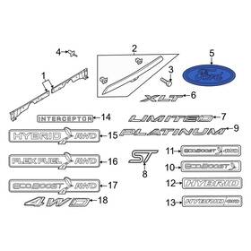 Lb5z9942528e Ford Oe Rear Hatch Emblem