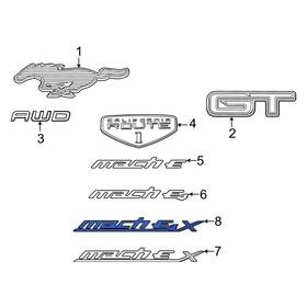Lj8z16720m Ford Oe Rear Left Hatch Emblem