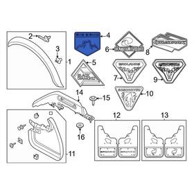 Ford Oe M2dz16720h Front Fender Emblem