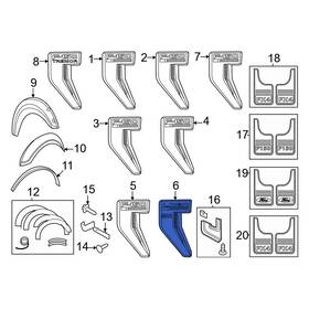 Ml3z16720ea Ford Oe Front Left Fender Emblem