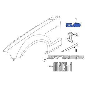 Mr3z16228ab Ford Oe Front Fender Emblem