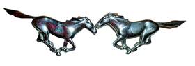 D4zb-8920803-a Ford Oem D4zb-8920802-a 2 Mustang Nmp Horse Emblem Badge Nameplate Gt