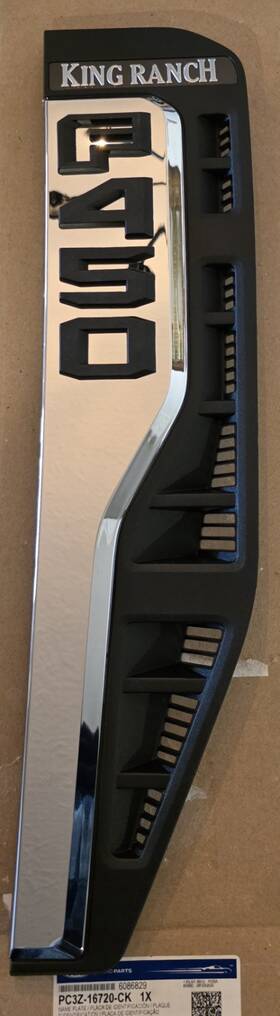 Pc3z-16720-ck Ford Nameplate - Oem For 2023-2024 F-450 Super