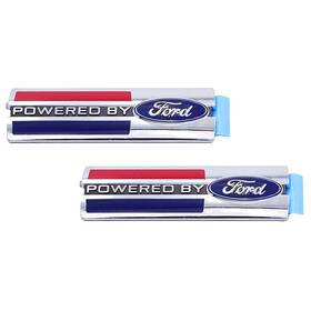 M-16098-pbf Ford Performance Fender Emblem Pair Inch Powered By Stick-on