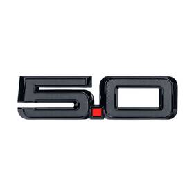 Pr3z-16228-c Ford 5.0 Fender Emblem Gloss/matte Black With Red Dot Single Mustang Gt 2024