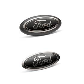 Ford Racing 756122299098 Black Oval Emblem Kit For F-150 2018-2019 Without Camera