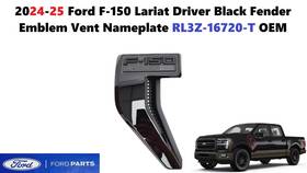 Rl3z-16720-t Ford 2024-25 F150 Lariat Driver Black Fender Emblem Vent Nameplate