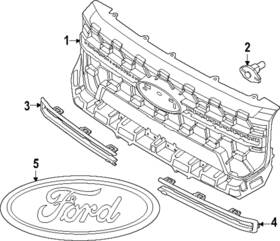 Ru5z-8213-c Ford Genuine Emblem