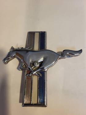S2ms-8202-k Ford 1965 Mustang Front Fender Side Emblem
