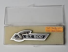 S8ms-6304460-c Ford 1968 Shelby Gt500 Right Dash G.t.500 Emblem