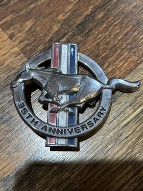 Xr33-16c149-ac Ford 1999 Mustang 35th Anniversary Lh Driver Side Fender Emblem Logo Badge #2